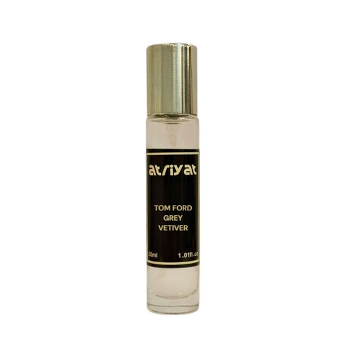 عطر جیبی مردانه عطریات مدل تام فورد گری وتیور با رایحه خنک حجم 30 میلیلیتر
