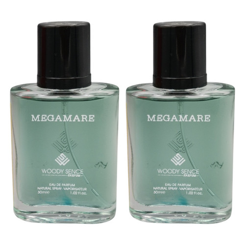 عطر جیبی وودی سنس مدل مگاماره حجم 30 میلی لیتر بسته 2 عددی